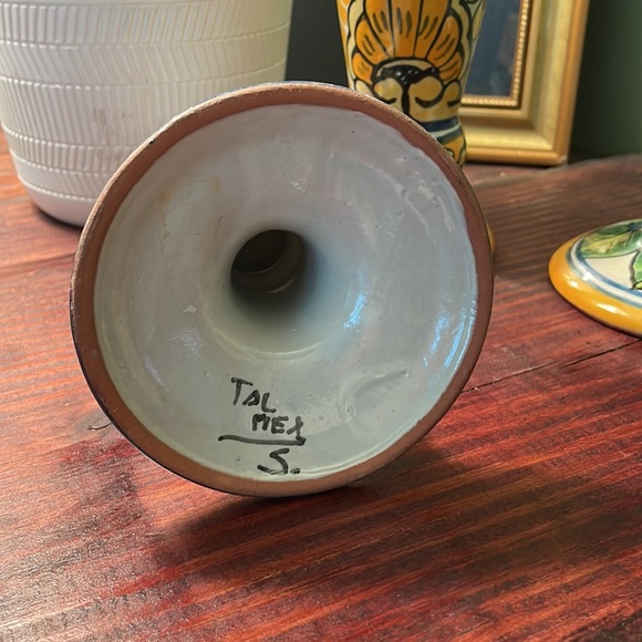 Vintage Mexican Folkart Candlesticks - Picture 5 of 7